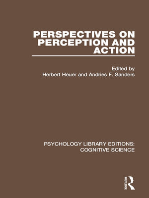 cover image of Perspectives on Perception and Action